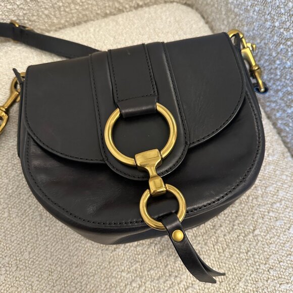 Frye Small Ilana Harness Leather Saddle Bag - Picture 10 of 12